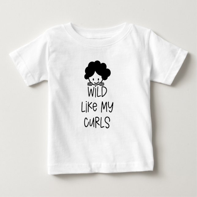 "Wild Like My Curls" T-Shirt Kids (Front)
