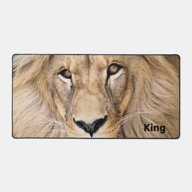 Wild Lion Personalized  Desk Mat (Front)
