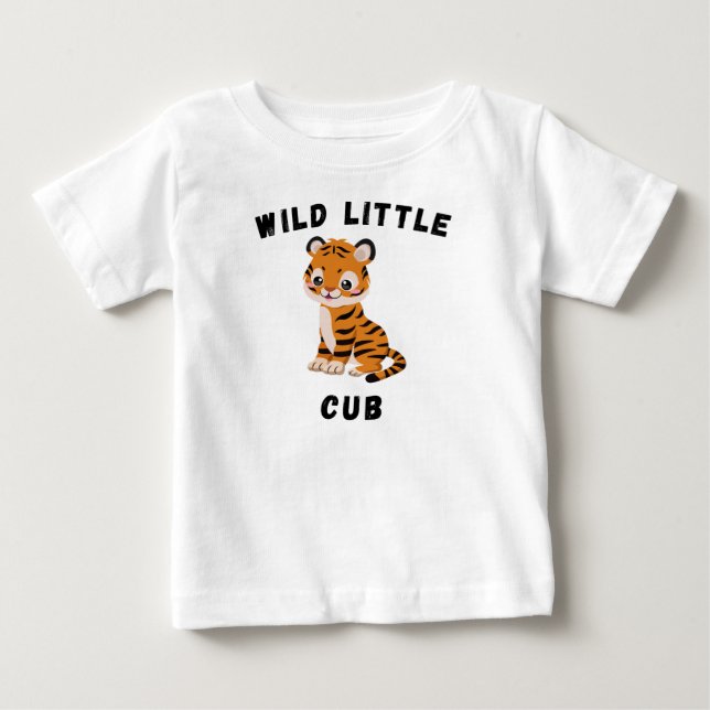 Wild Little Cub Baby T-Shirt (Front)