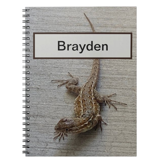 Wild Lizard Personalized Notebook (Front)