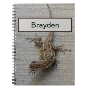 Wild Lizard Personalized Notebook