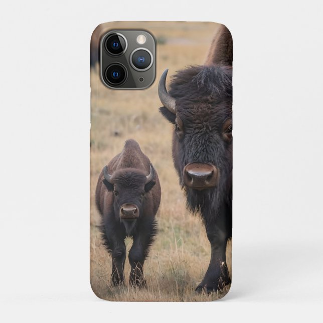"Wild Love: The Bison and Her Calf" Case-Mate iPhone Case (Back)