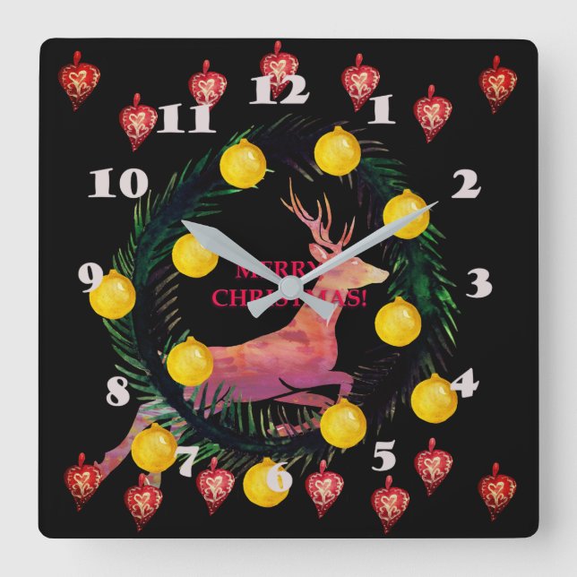 Wild Love  Wall Clock (Front)