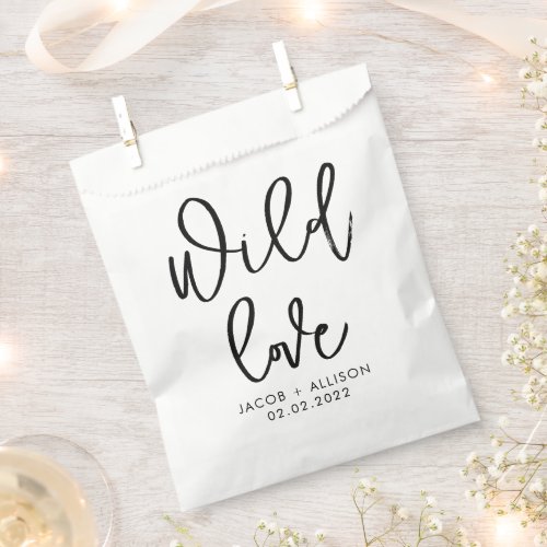 wild love wildflower seeds wedding confetti favor bag
