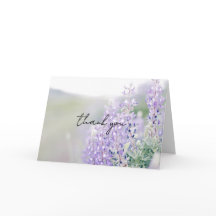 Wild Lupine Thank You Card