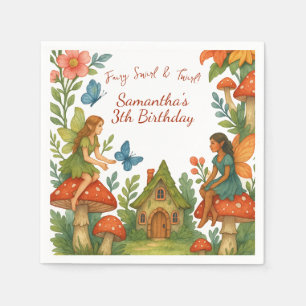 Wild Magical Fairy Garden Birthday Party - Napkins