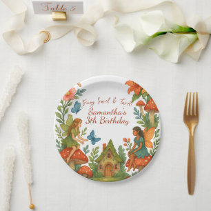 Wild Magical Fairy Garden Birthday Party -  Paper Plates