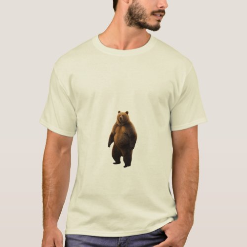 Wild Majesty Grizzly Bear Forest Encounter  T_Shirt