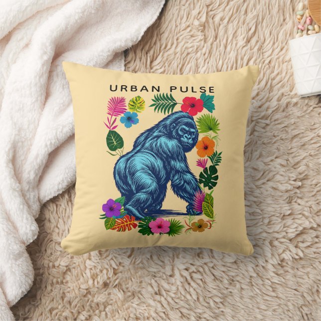 Wild Majesty Throw Pillow (Blanket)