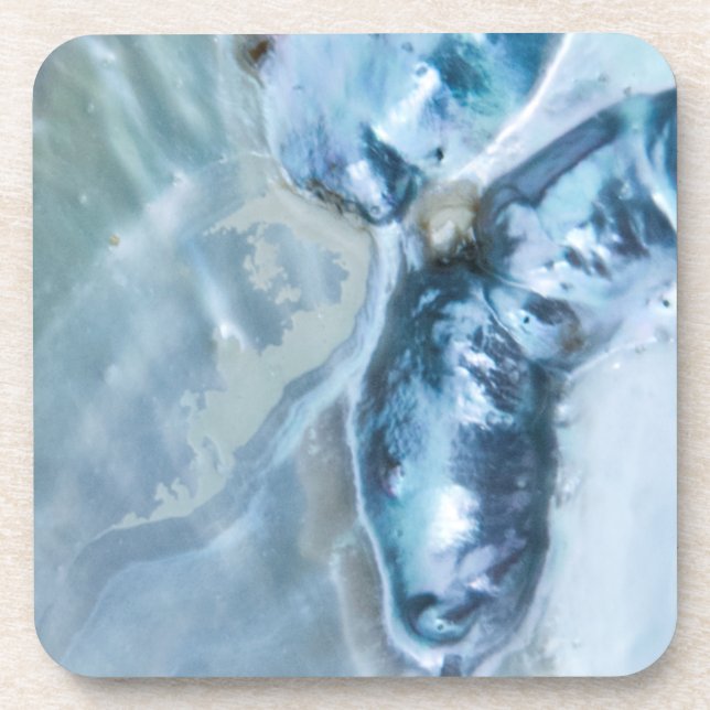 Wild Malaysian Mother of Pearl Beverage Coaster (Front)
