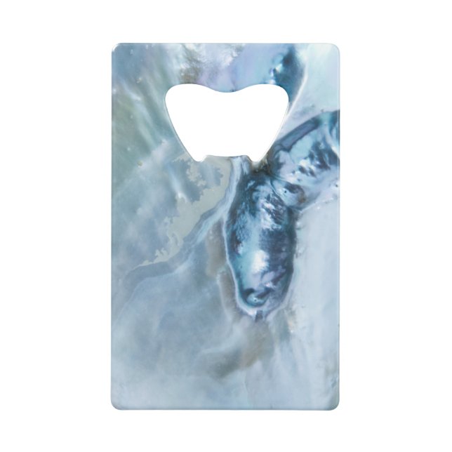 Wild Malaysian Mother of Pearl Credit Card Bottle Opener (Front)