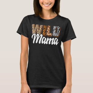 Wild Mama Zoo Born Two be Wild B-day Safari Jungle T-Shirt