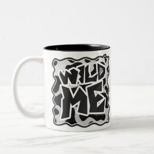 Wild Me Cow Black and White Two-Tone Coffee Mug