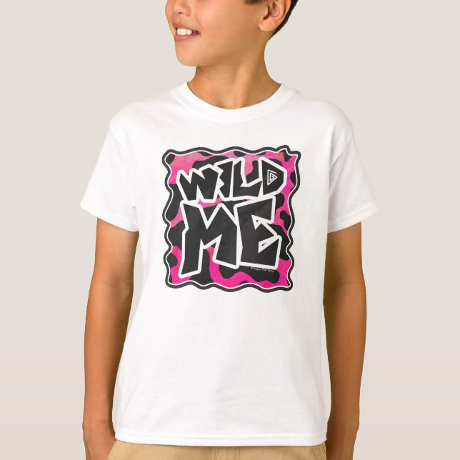 Wild Me Cow Pink and White T-Shirt (Front)