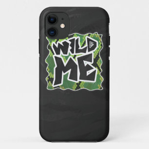 Wild Me Snake Black and Green Print iPhone 11 Case