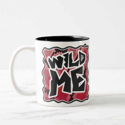 Wild Me Snake Black and Red Print Two_Tone Coffee Mug