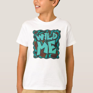 Wild Me Snake Brown and Teal Print T-Shirt