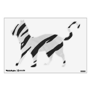 Wild Me Tiger Black and White Print Wall Decal
