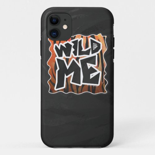 Wild Me Tiger Hot orange and Black Print iPhone 11 Case
