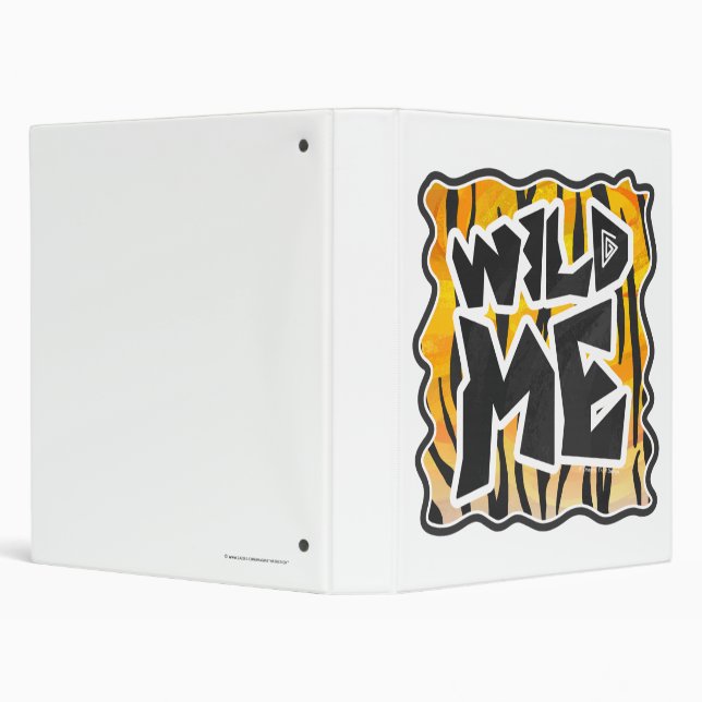 Wild Me Tiger Orange and Black Binder (Background)