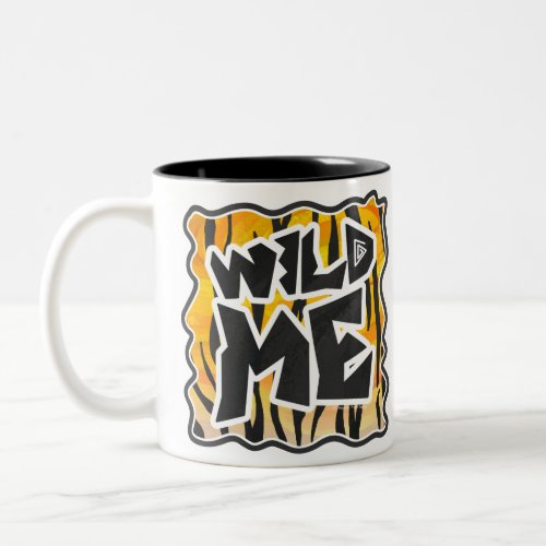 Wild Me Tiger Orange and Black Two_Tone Coffee Mug