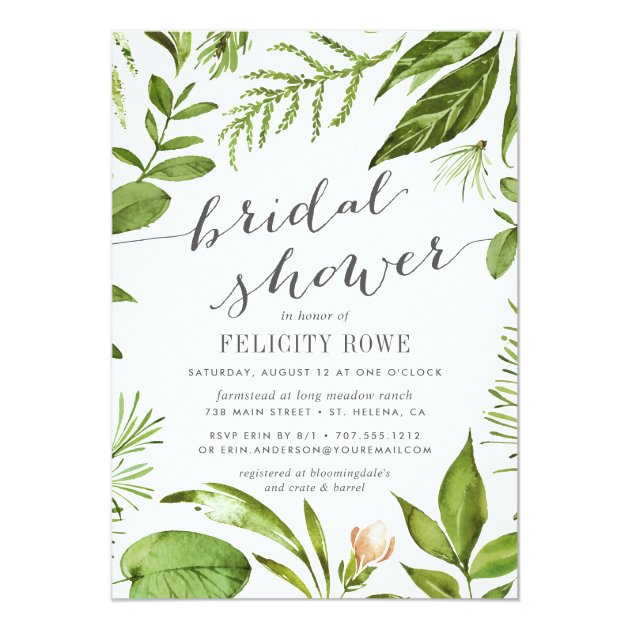 Wild Meadow | Botanical Bridal Shower Invitation