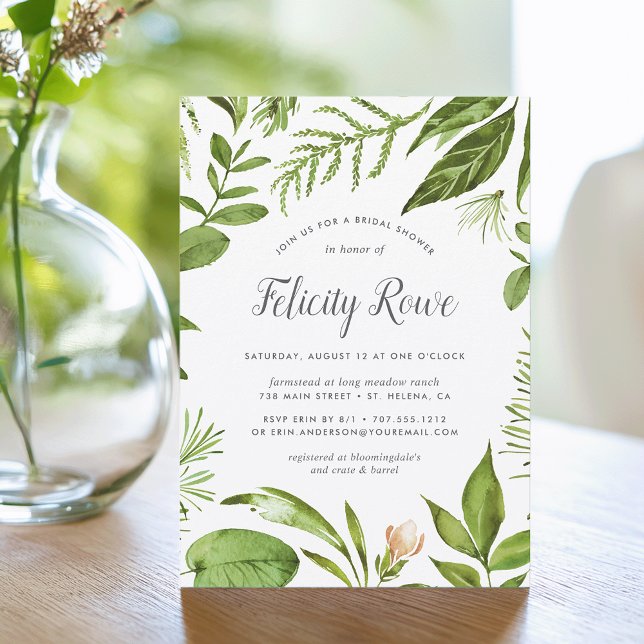 Wild Meadow | Botanical Bridal Shower Invitation (Creator Uploaded)