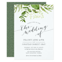 Wild Meadow Botanical Wedding Invitation
