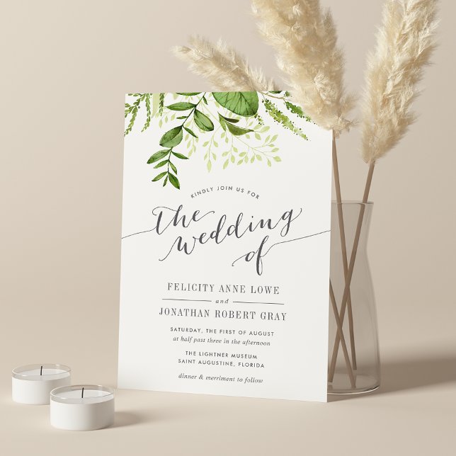 Wild Meadow Botanical Wedding Invitation (Creator Uploaded)