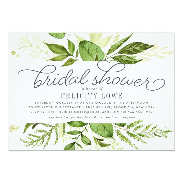 Wild Meadow Bridal Shower Invitation