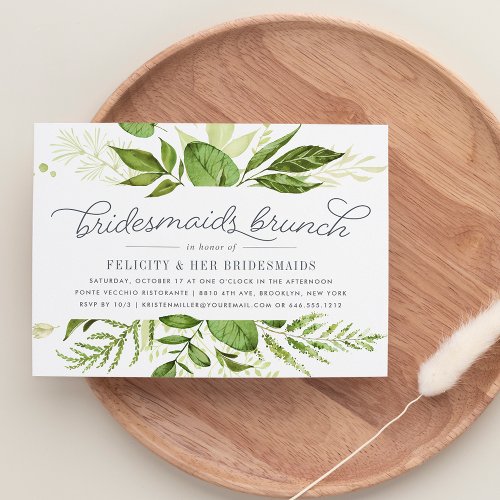 Wild Meadow Bridesmaids Brunch Invitation