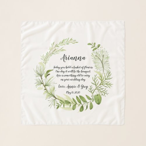 Wild Meadow Flower Girl Poem Scarf