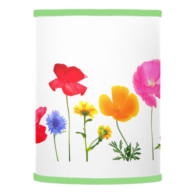 wild meadow flowers lamp shade (Left)