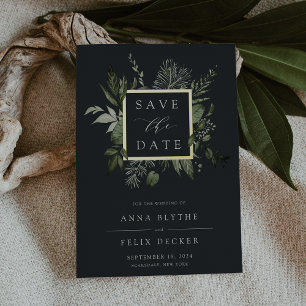 Wild Meadow Foil Save the Date Card