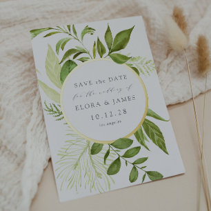 Wild Meadow Foil Save the Date Card