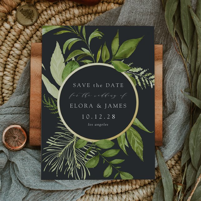 Wild Meadow Foil Save the Date Card (Creator Uploaded)