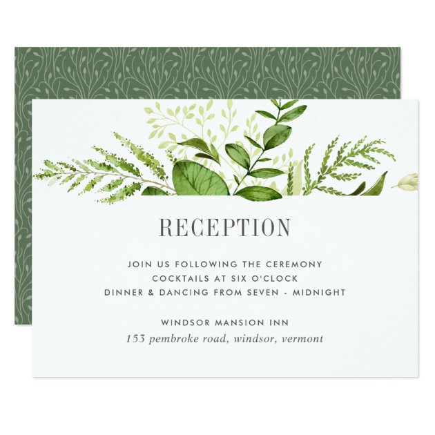 Wild Meadow Reception Card