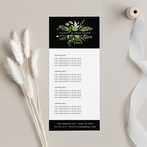 Wild Meadow  Services or Price List Rack Card