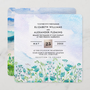 Wild Meadow Spring Mountains Wedding Invitations