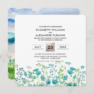 Wild Meadow Spring Mountains Wedding Invitations