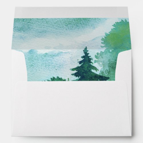 Wild Meadow  Summer Forest Wedding Envelopes