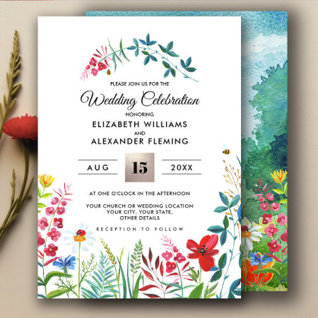 Wild Meadow | Summer Forest Wedding Invitations