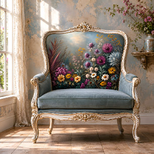 Wild Meadow Thistle Floral Decoupage Tissue Paper