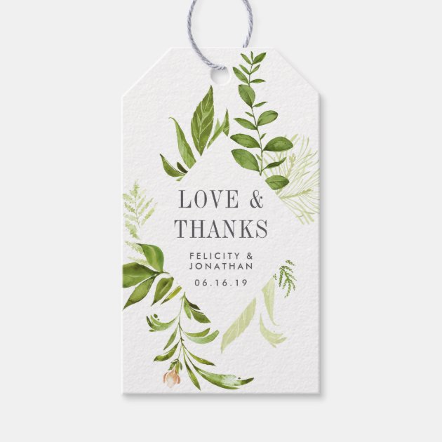 Wild Meadow Wedding Favor Gift Tags