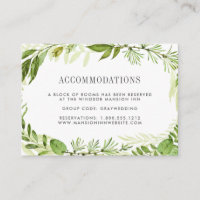 Wild Meadow | Wedding Hotel Accommodation Cards