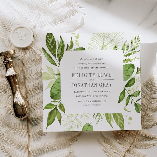 Wild Meadow Wedding Invitation  Square