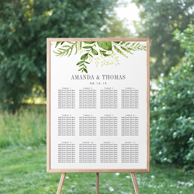 Wild Meadow Wedding Seating Chart (Creator Uploaded)