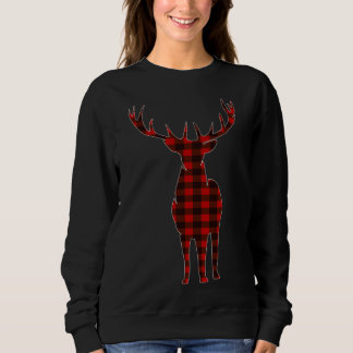 Wild Merry Christmas Christmas Buffalo Plaid Hunte Sweatshirt