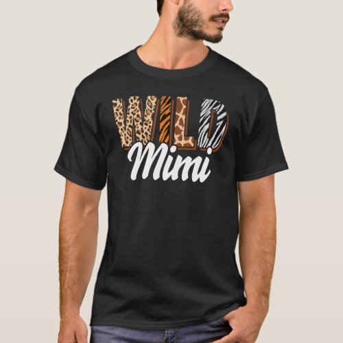 Wild Mimi Zoo Born Two be Wild B day Safari Jungle T_Shirt