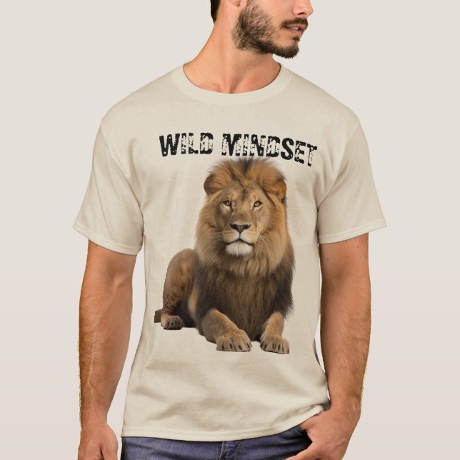 Wild Mindset – Alpha Lion Tee (Front)